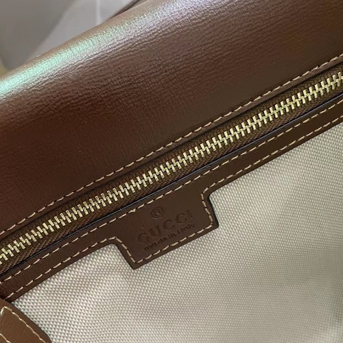 Gucci Messenger Bag With Interlocking G Gg Canvas - beige