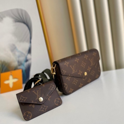 Louis Vuitton Monogram Felicie Strap & Go M80091-green