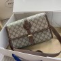 Gucci Messenger Bag With Interlocking G Gg Canvas - beige