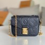 Louis Vuitton Monogram Empreinte Leather Micro Metis M81390-black