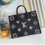 Louis Vuitton Bicolor Monogram Empreinte Leather Onthego MM M45495