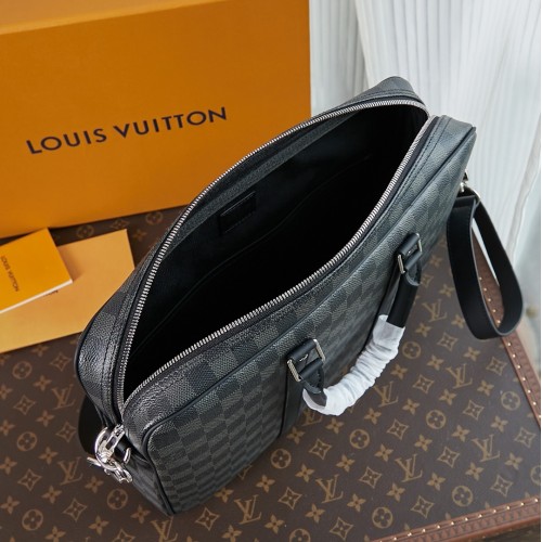 Louis Vuitton Damier Graphite Porte-Documents Voyage PM N41478-black