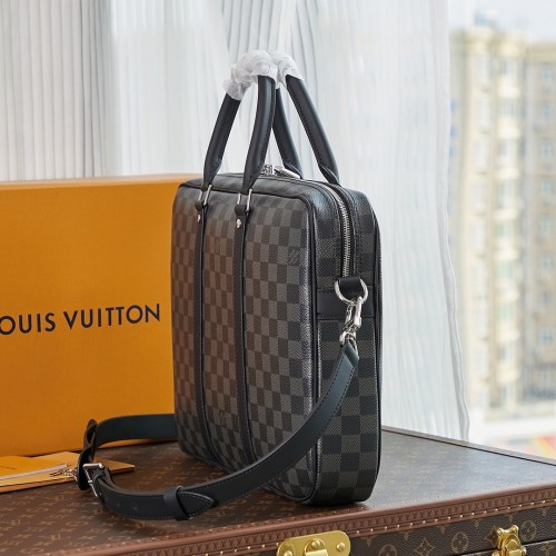 Louis Vuitton Damier Graphite Porte-Documents Voyage PM N41478-black