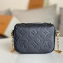 Louis Vuitton Monogram Empreinte Leather Micro Metis M81390-black