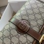 Gucci Messenger Bag With Interlocking G Gg Canvas - beige