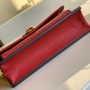 Louis Vuitton Monogram Empreinte Leather Vavin Chain Wallet M67839-red