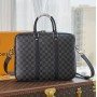 Louis Vuitton Damier Graphite Porte-Documents Voyage PM N41478-black