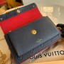 Louis Vuitton Monogram Empreinte Leather Vavin Chain Wallet M67839-navy-blue