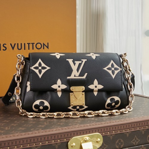 Louis Vuitton Bicolor Monogram Empreinte Leather Favorite M45859-black