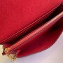 Louis Vuitton Monogram Empreinte Leather Vavin Chain Wallet M67839-red