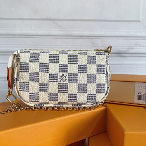 Louis Vuitton Damier Azur Mini Pochette Accessoires N58009-white