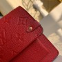 Louis Vuitton Monogram Empreinte Leather Vavin Chain Wallet M67839-red