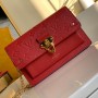 Louis Vuitton Monogram Empreinte Leather Vavin Chain Wallet M67839-red