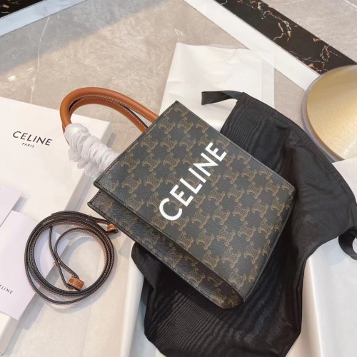 *Sale* Celine Mini Vertical Cabas in Triomphe Canvas