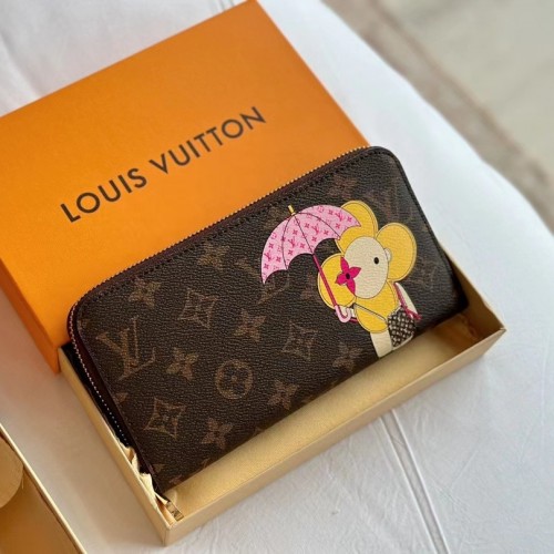 Louis Vuitton Monogram Christmas Animations Umbrella Zippy Wallet