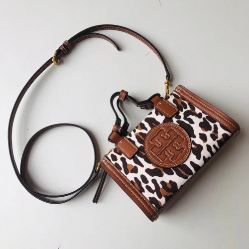 Tory Burch Brown Ella Mini Shoulder Bag