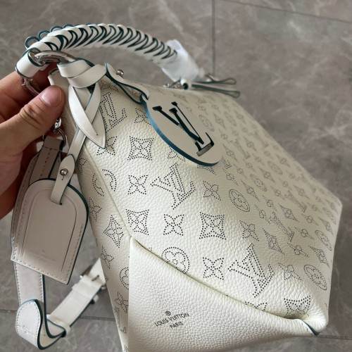 Louis Vuitton Mahina Beaubourg Hobo MM M56073-white