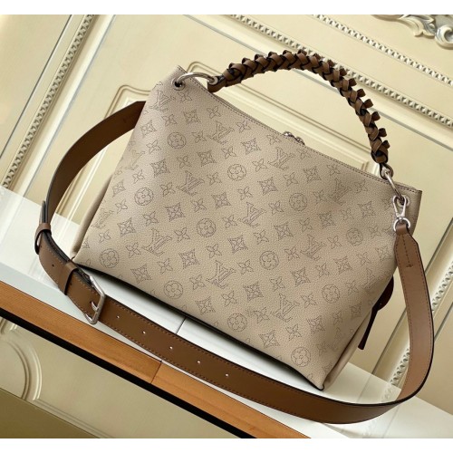 Louis Vuitton Mahina Beaubourg Hobo MM M56073-tan