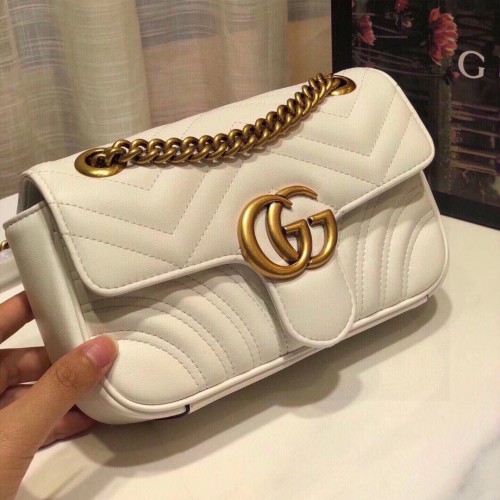 Gucci Mini GG Marmont Matelassé Shoulder Bag