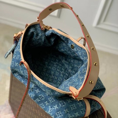 Louis Vuitton CarryAll MM Denim Bag