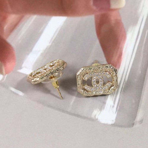 Chanel Crystal CC Earrings