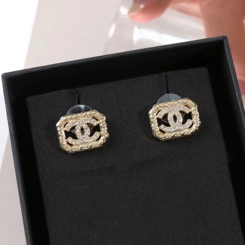 Chanel Crystal CC Earrings