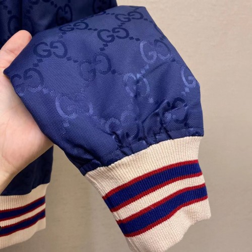 Gucci Nylon canvas reversible zip jacket