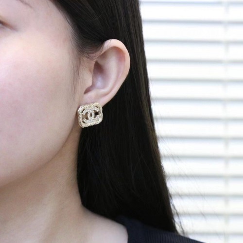 Chanel Crystal CC Earrings