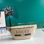 Gucci Grained Calfskin Logo Belt Bag White - Large