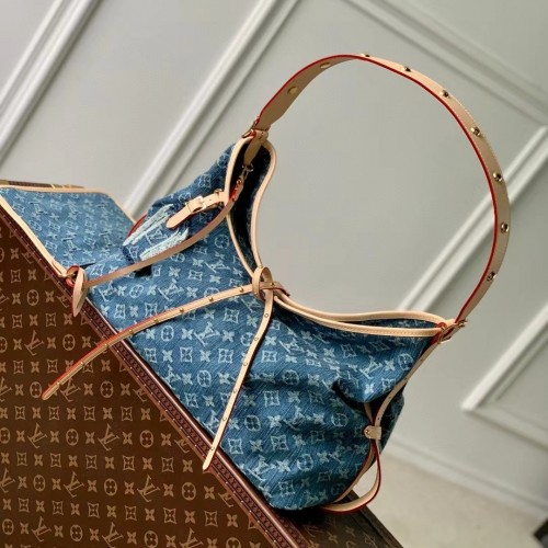 Louis Vuitton CarryAll MM Denim Bag