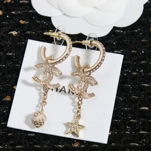 Chanel Crystal CC Earrings