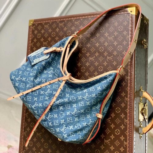 Louis Vuitton CarryAll MM Denim Bag