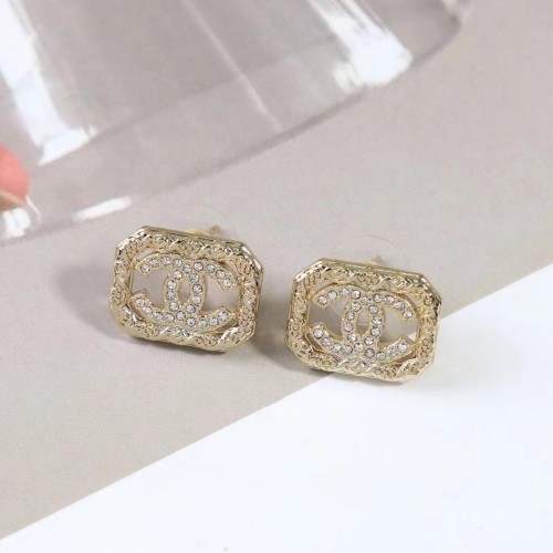 Chanel Crystal CC Earrings