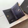 Saint Laurent YSL Monogram Zippered Two Part Wallet