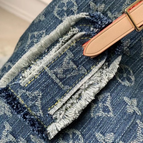 Louis Vuitton CarryAll MM Denim Bag