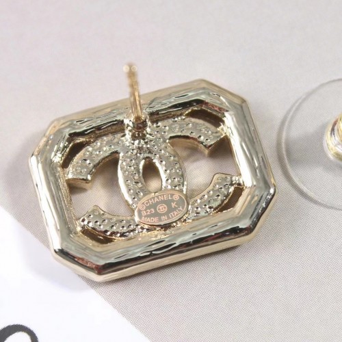 Chanel Crystal CC Earrings