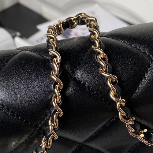 Chanel AS3791 Flap Bag Lambskin Black