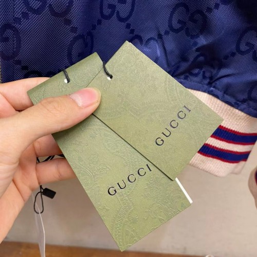 Gucci Nylon canvas reversible zip jacket