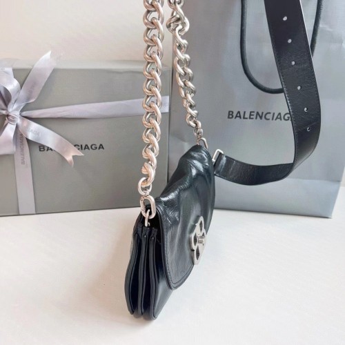 Balenciaga Women's BB Soft Small Flap Bag in Black