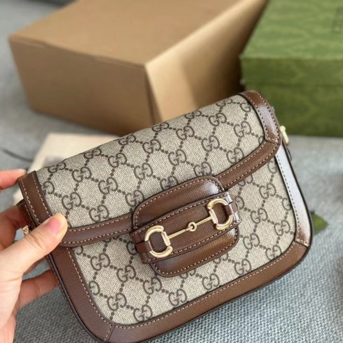 *Sale* Gucci GG Supreme Mini 1955 Horsebit Shoulder Bag