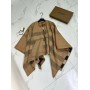 Burberry Charlotte Merino Zip-Front Poncho