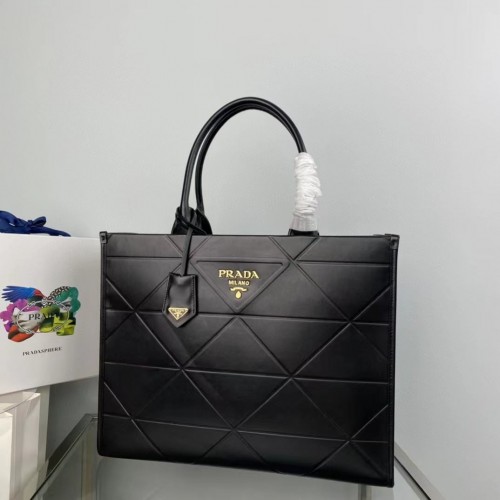 Prada Symbole Bag Large Leather with Topstitching