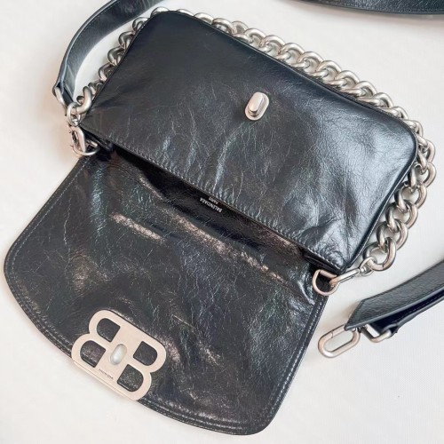 Balenciaga Women's BB Soft Small Flap Bag in Black