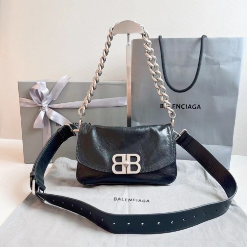 Balenciaga Women's BB Soft Small Flap Bag in Black