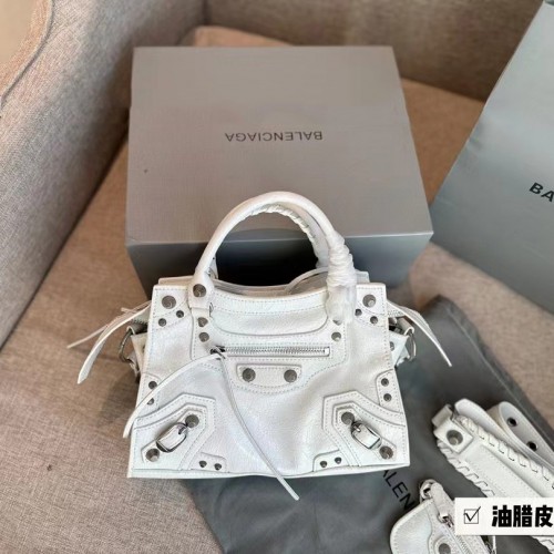 Balenciaga Neo Cagole Xs Handbag in White