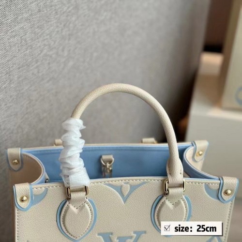 Louis Vuitton OnTheGo PM Latte/Candy Blue