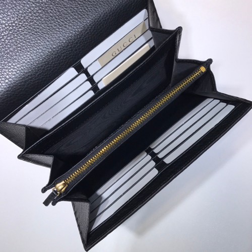 Gucci GG Marmont Chain Wallet Black