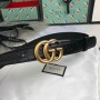 Gucci GG Marmont Stamped Leather Belt