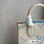 Louis Vuitton OnTheGo PM Latte/Candy Blue