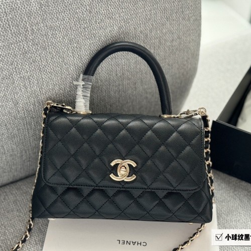 Chanel Caviar Quilted Mini Coco Handle Flap